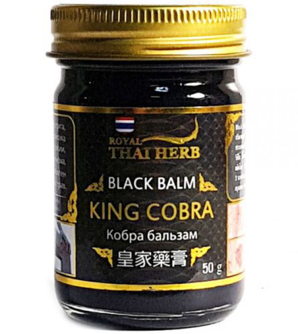 Черный бальзам Roayl Thai Herb с Ядом Королевской Кобры