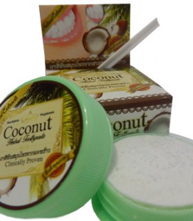 Тайская зубная паста Rochjana с Кокосовым маслом и Борнеолом