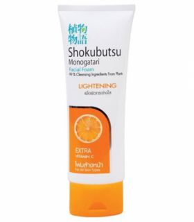 Осветляющая пенка для лица Shokubutsu с Апельсином