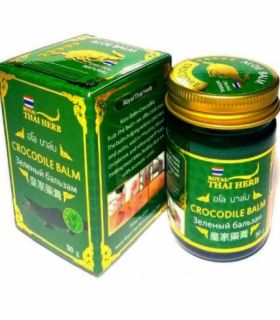Зеленый бальзам Roayl Thai Herb с Крокодиловым Жиром