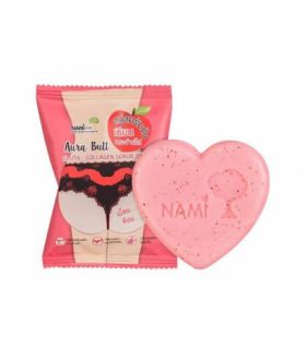 Коллагеновое мыло-скраб Nami для отбеливания зоны бикини и ягодиц