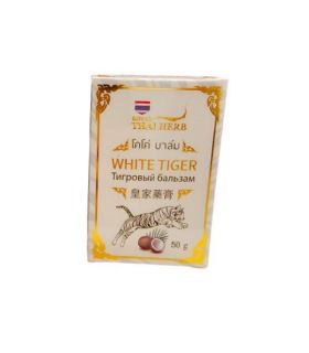 Білий Тигровий бальзам Royal Thai Herb з кокосом 50г