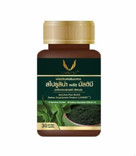 Биологически активная добавка Livnest Спирулина с Витаминами и Кордицепсом