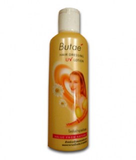 Лечебный несмываемый бальзам для волос Butae c витамином Е и защитой от солнца